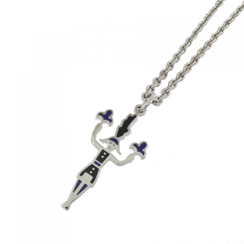 HERMES Silver Necklace